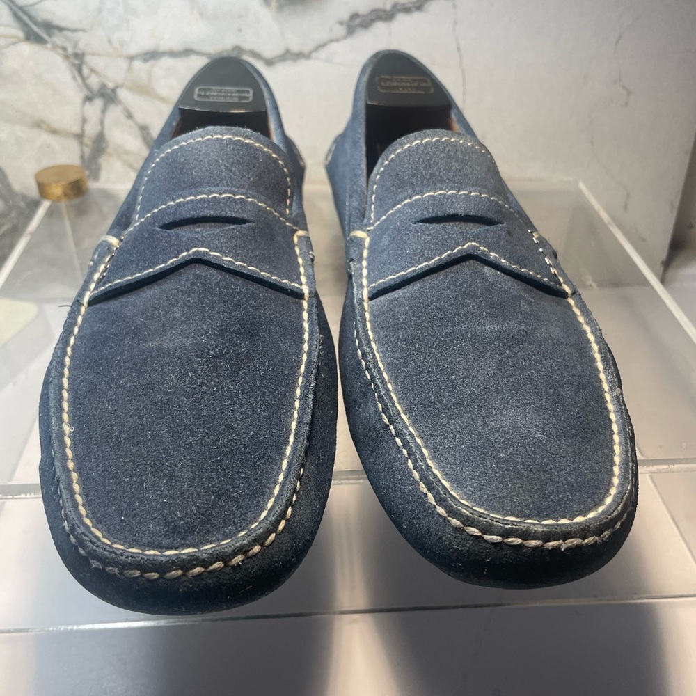 PRADA men’s loafers suede sz 7 made in italy - Picture 4 of 16
